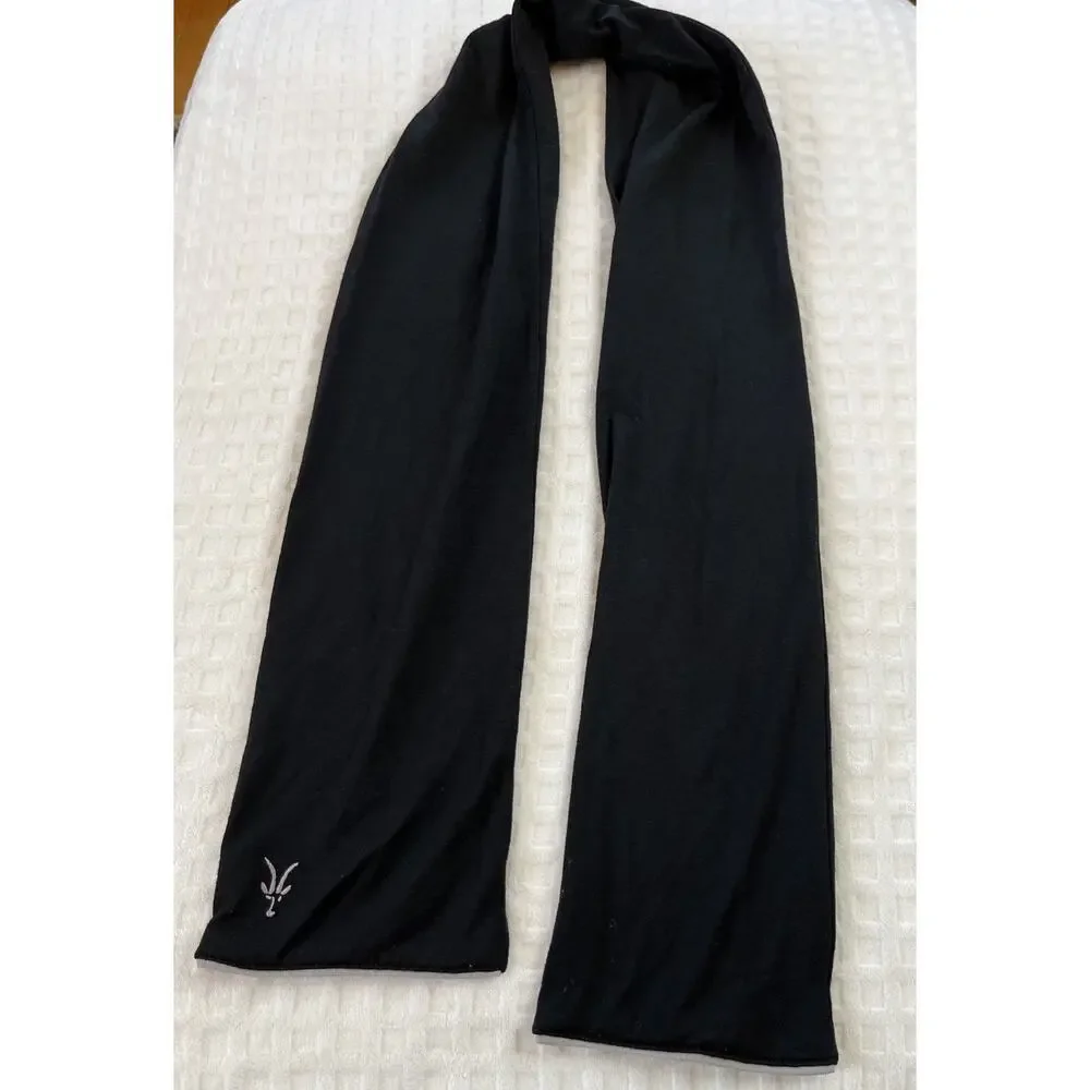 Ibex Wool Scarf Black/Gray Knit 6